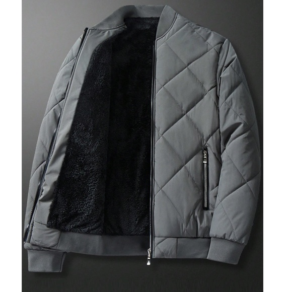 BellanBlue Other - Men’s Zip Up Teddy Lined Quilted Fleece Lined Jacket